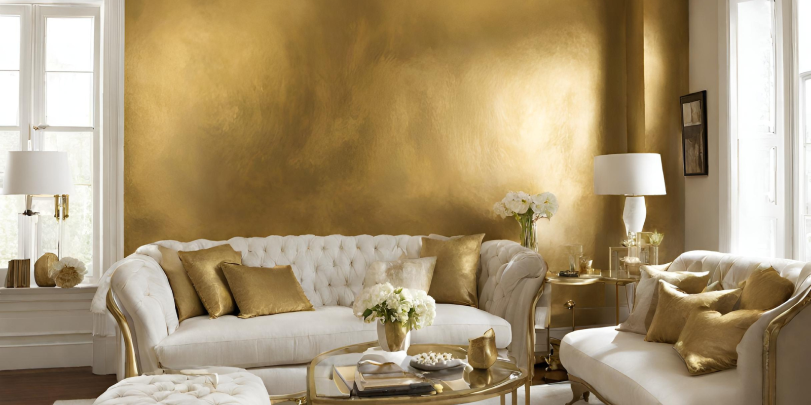 Die Vielfalt von Wandfarbe Gold: Luxuriöse Effektfarbe für jeden Raum