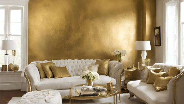 Die Vielfalt von Wandfarbe Gold: Luxuriöse Effektfarbe für jeden Raum