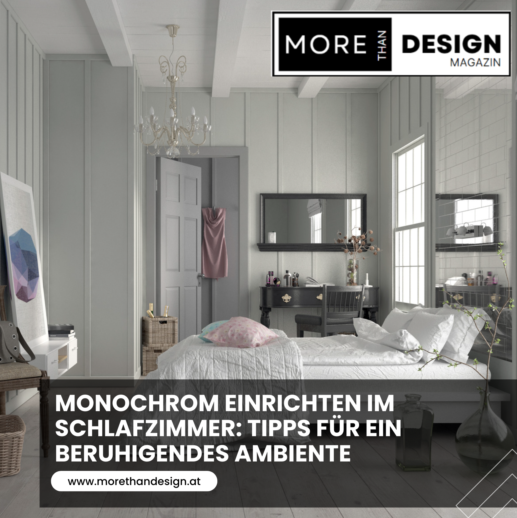 Monochrom einrichten im Schlafzimmer: Tipps für ein beruhigendes Ambiente