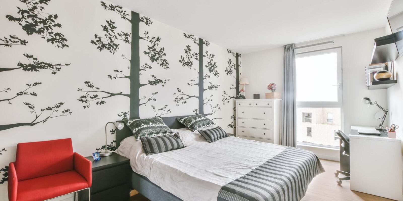 Schlafzimmer Tapete hinterm Bett Ideen und Inspirationen für ein stilvolles Ambiente