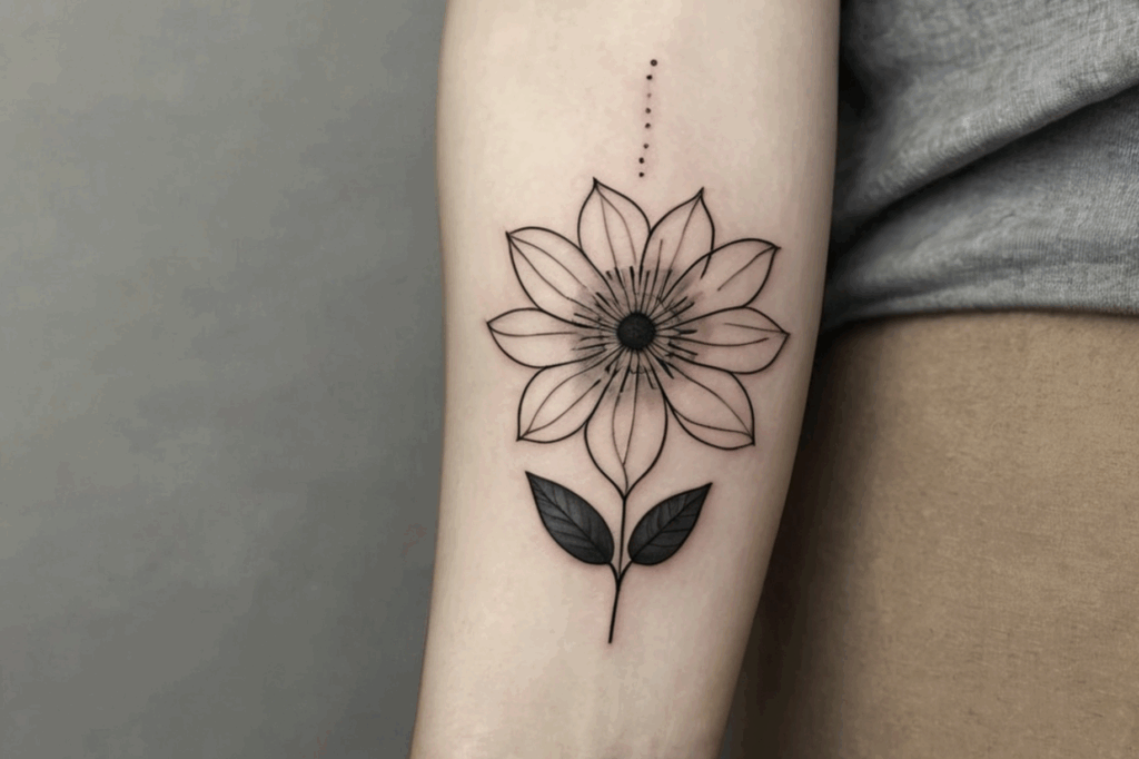Kleine Blumen Tattoos für den Arm