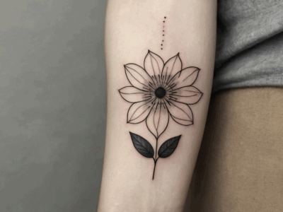 Kleine Blumen Tattoos für den Arm