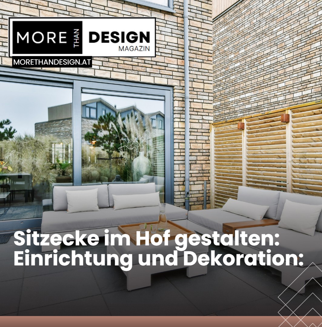 Sitzecke im Hof gestalten Einrichtung und Dekoration