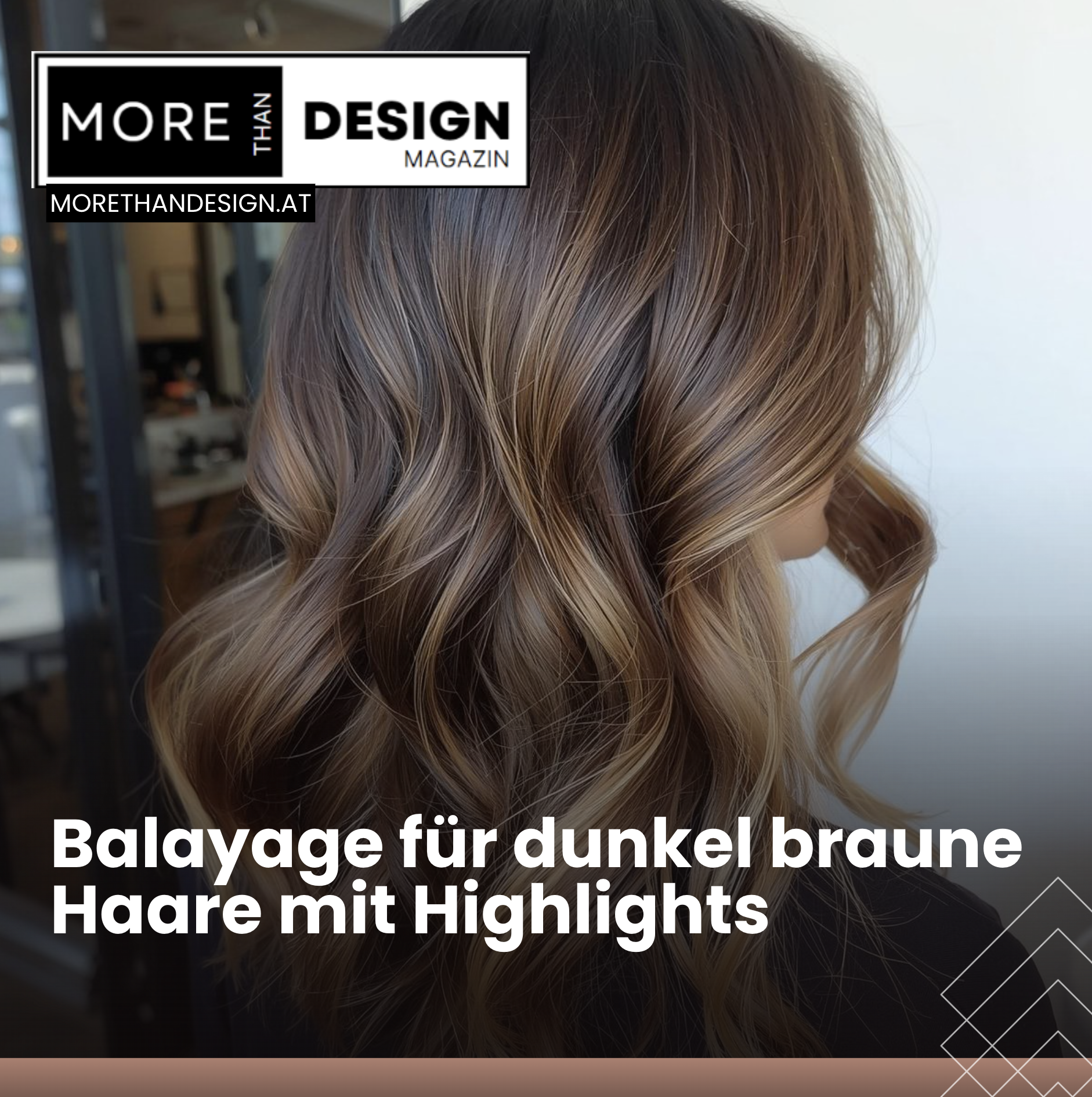 Balayage für dunkel braune Haare mit Highlights Balayage für dunkel braune Haare mit Highlights