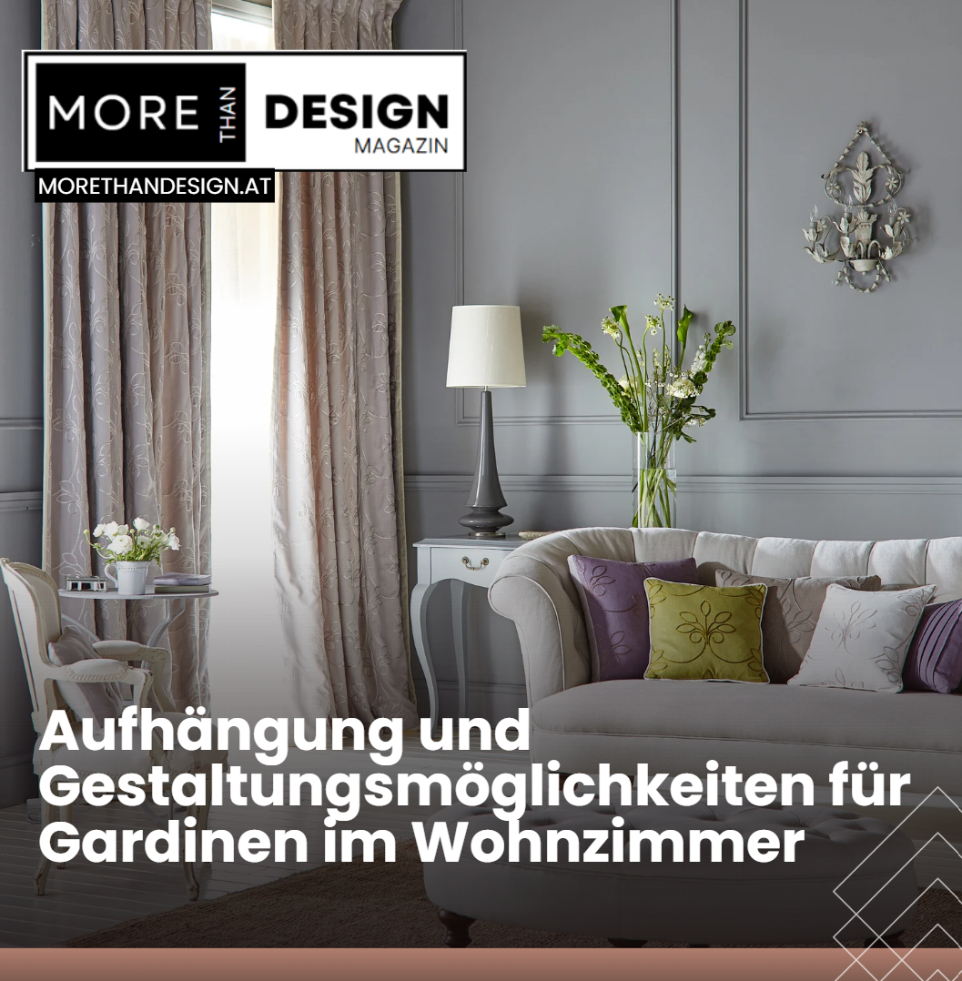 Aufhängung und Gestaltungsmöglichkeiten für Gardinen im Wohnzimmer