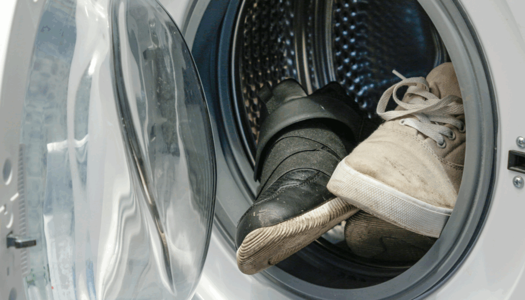 Schuhe in der Waschmaschine waschen und richtig pflegen