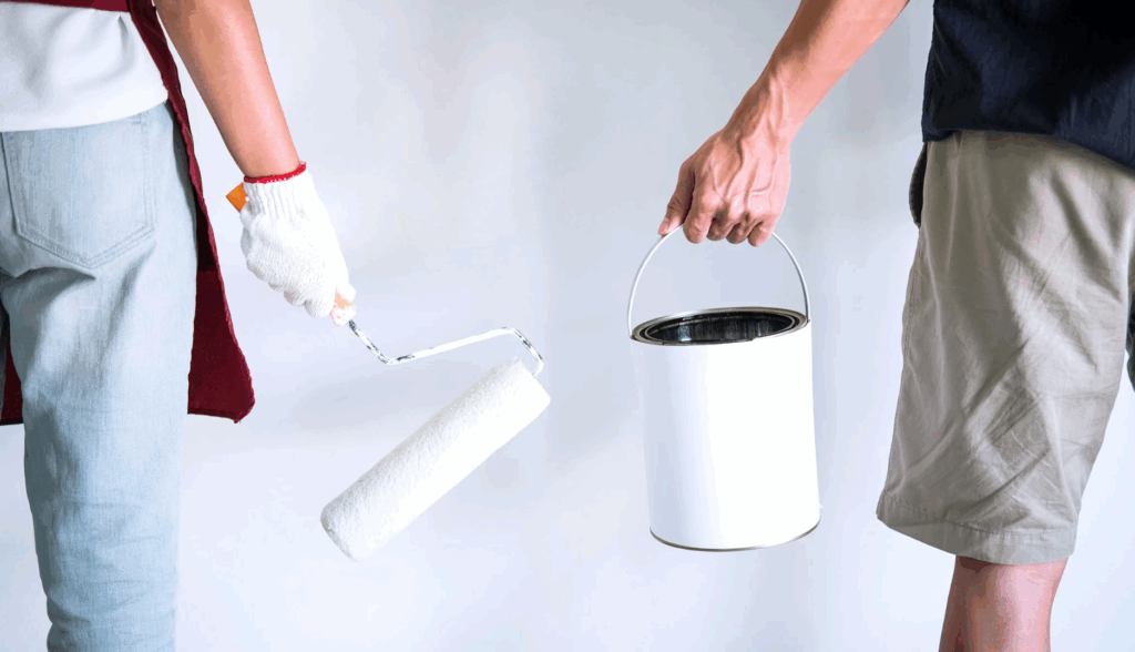 Wand streichen mit Rand für ein harmonisches Zuhause