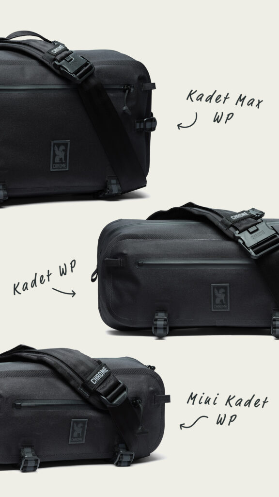 chrome Drei Größen, ein Stil und immer wasserdicht