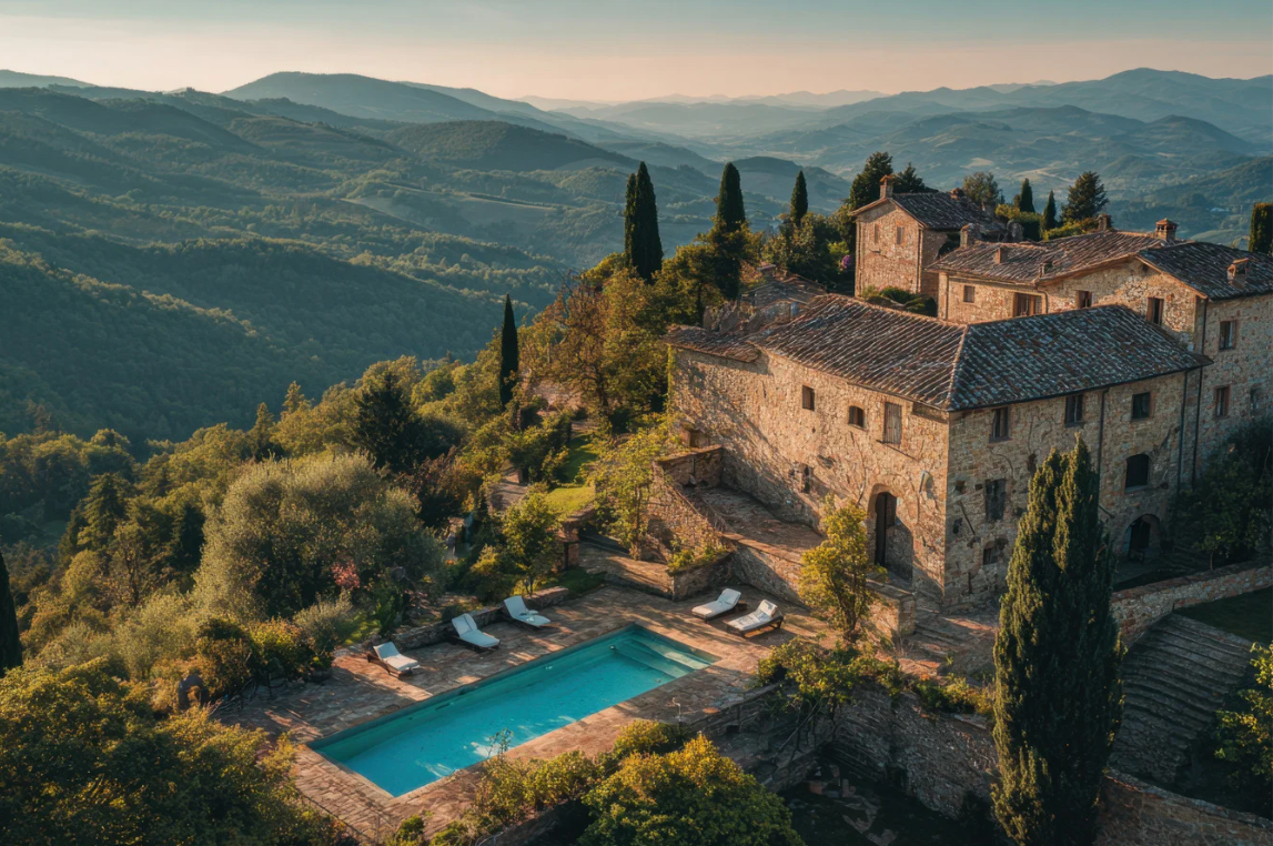 Luxusvillen in Italien