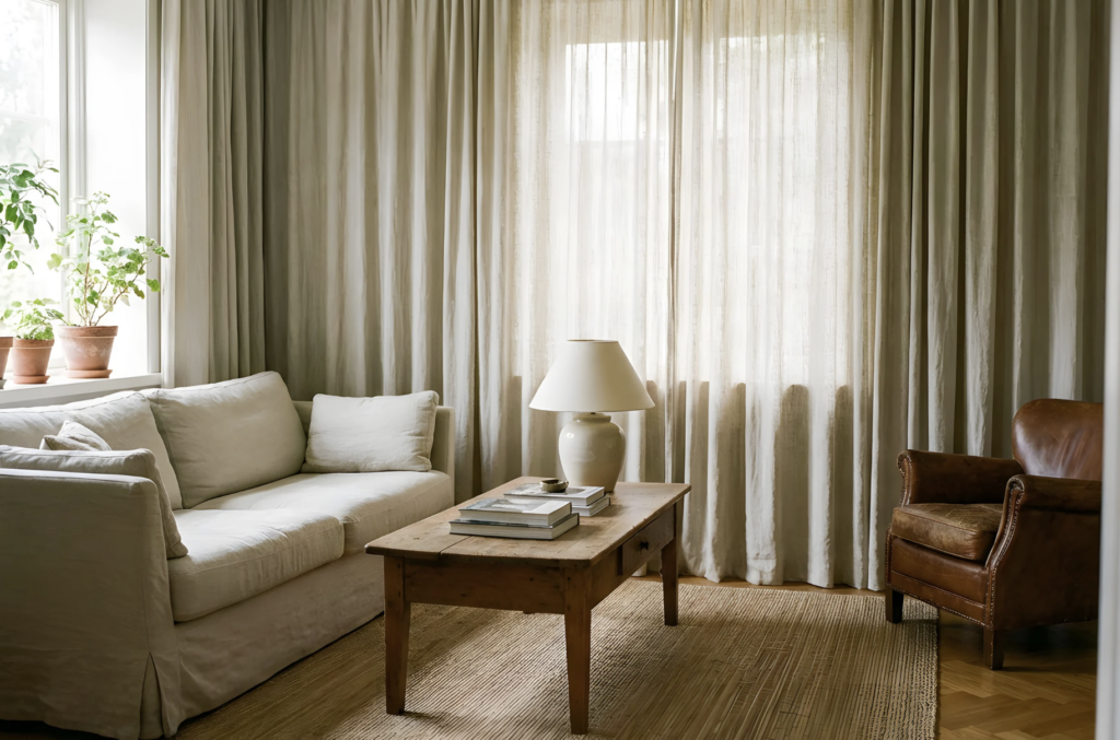 Welche Vorhänge im Wohnzimmer