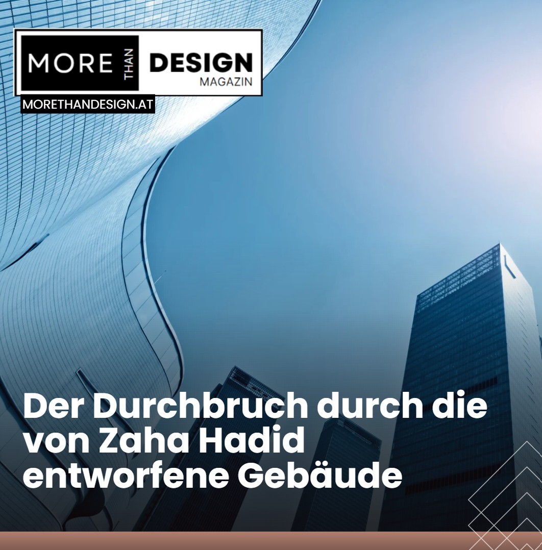 Der Durchbruch durch die von Zaha Hadid entworfene Gebäude