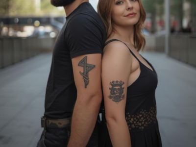 Partner Tattoo Mann und Frau
