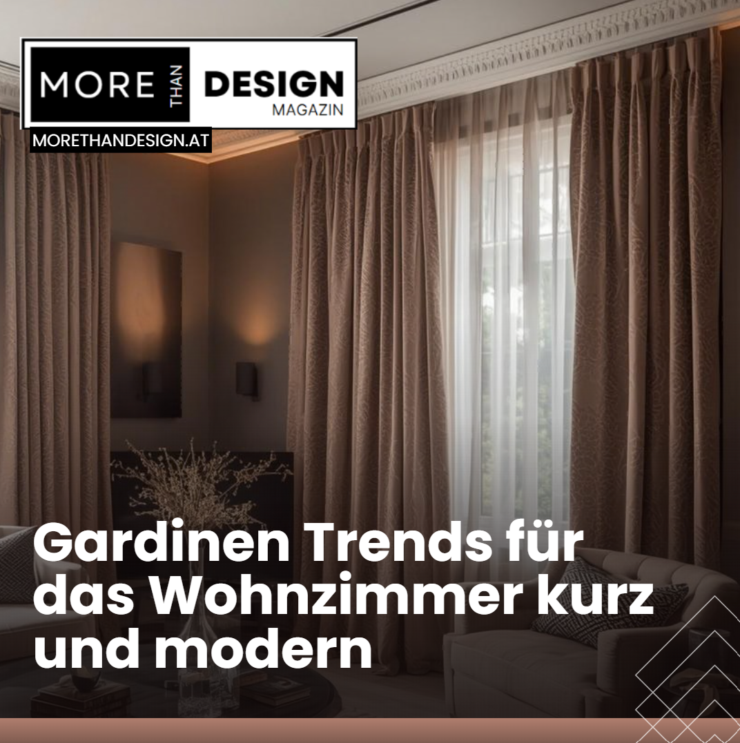 gardinen trends wohnzimmer kurz modern