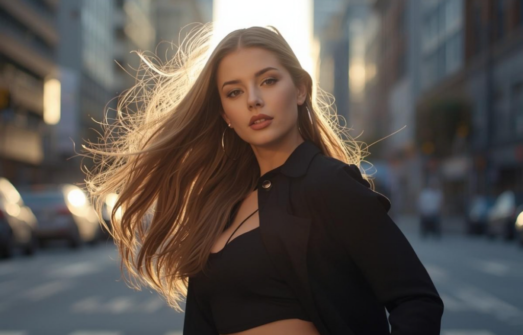 leichter stufenschnitt lange haare