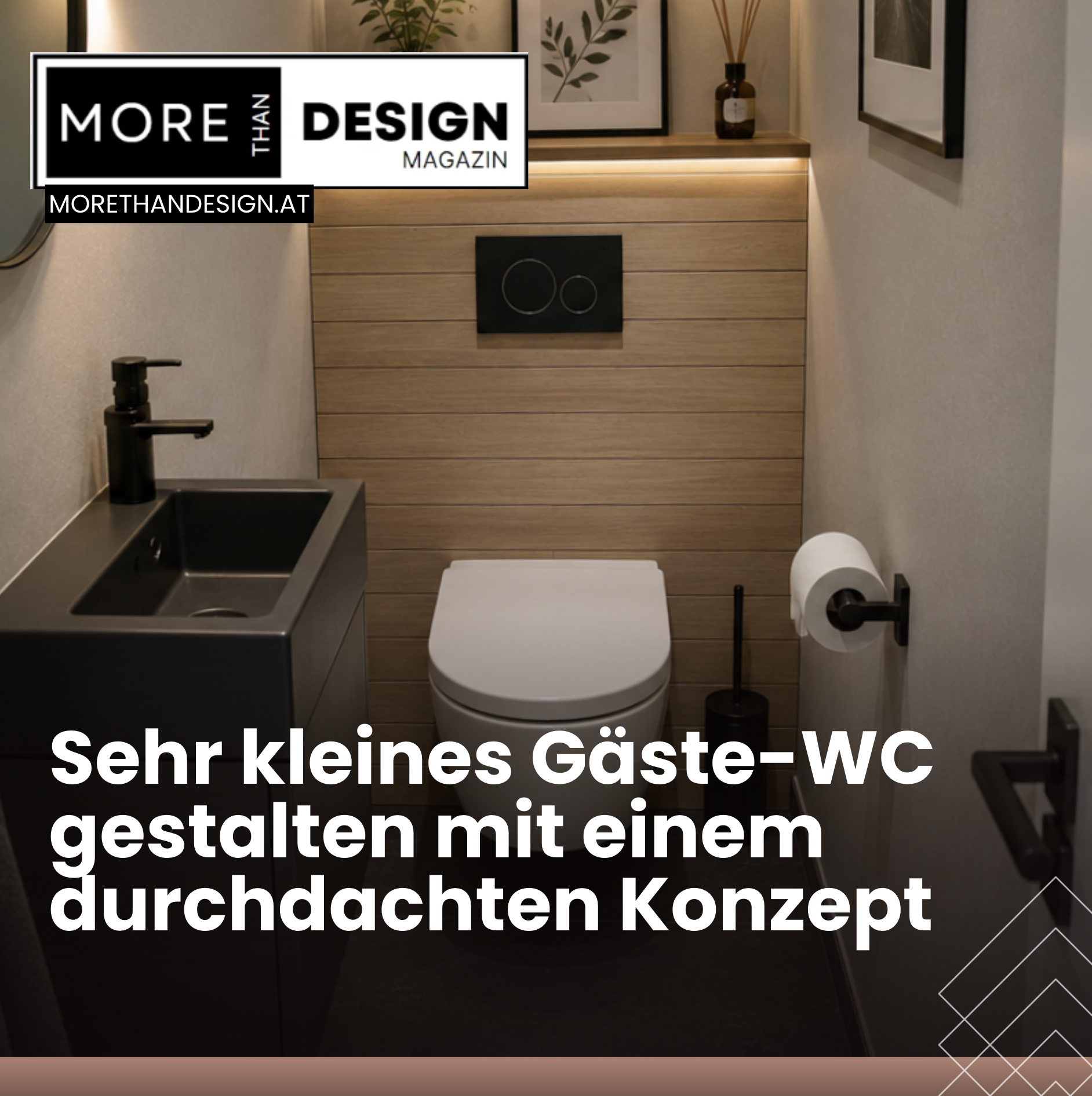Sehr kleines Gäste-WC gestalten mit einem durchdachten Konzept Sehr kleines Gäste-WC gestalten mit einem durchdachten Konzept