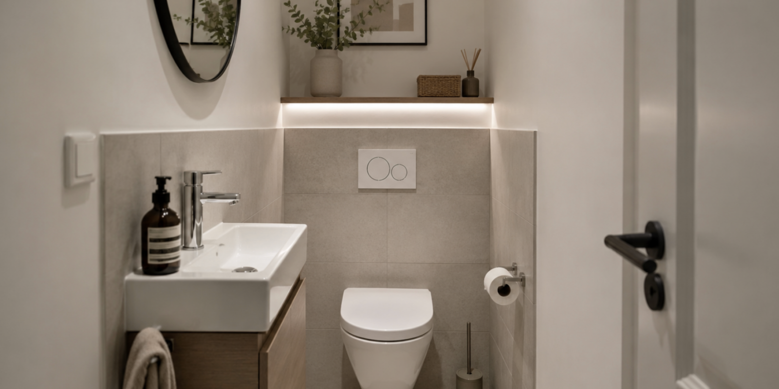 Sehr kleines Gäste-WC gestalten