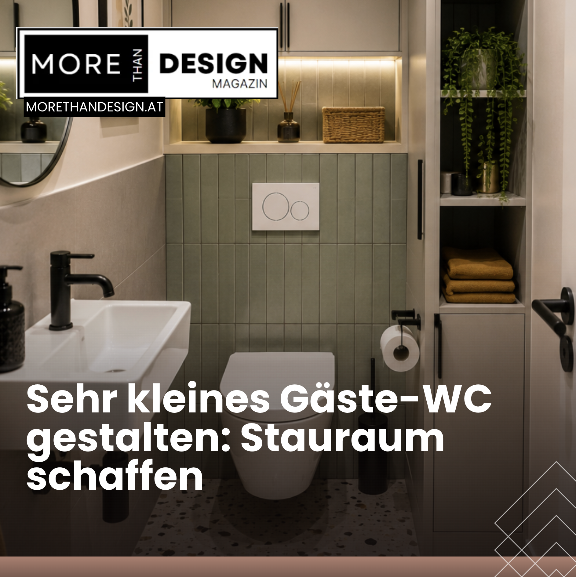 Sehr kleines Gäste-WC gestalten: Stauraum schaffen Sehr kleines Gäste-WC gestalten: Stauraum schaffen