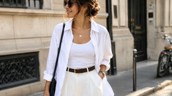 Bluse offen tragen mit Top