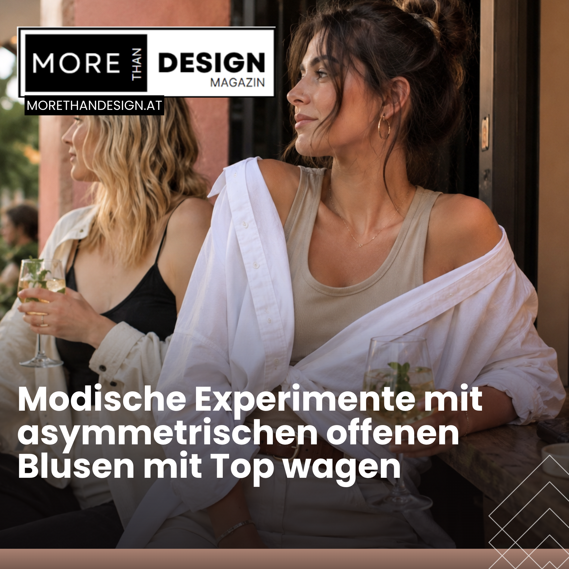 Modische Experimente mit asymmetrischen offenen Blusen mit Top wagen Modische Experimente mit asymmetrischen offenen Blusen mit Top wagen
