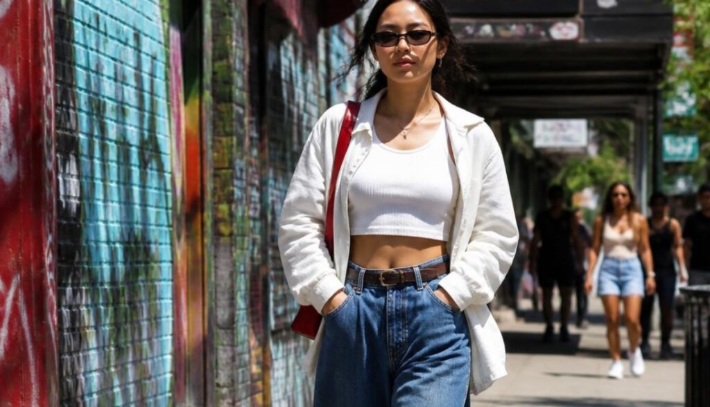 Barrel Jeans für kleine Frauen Warum der Trend endlich funktioniert