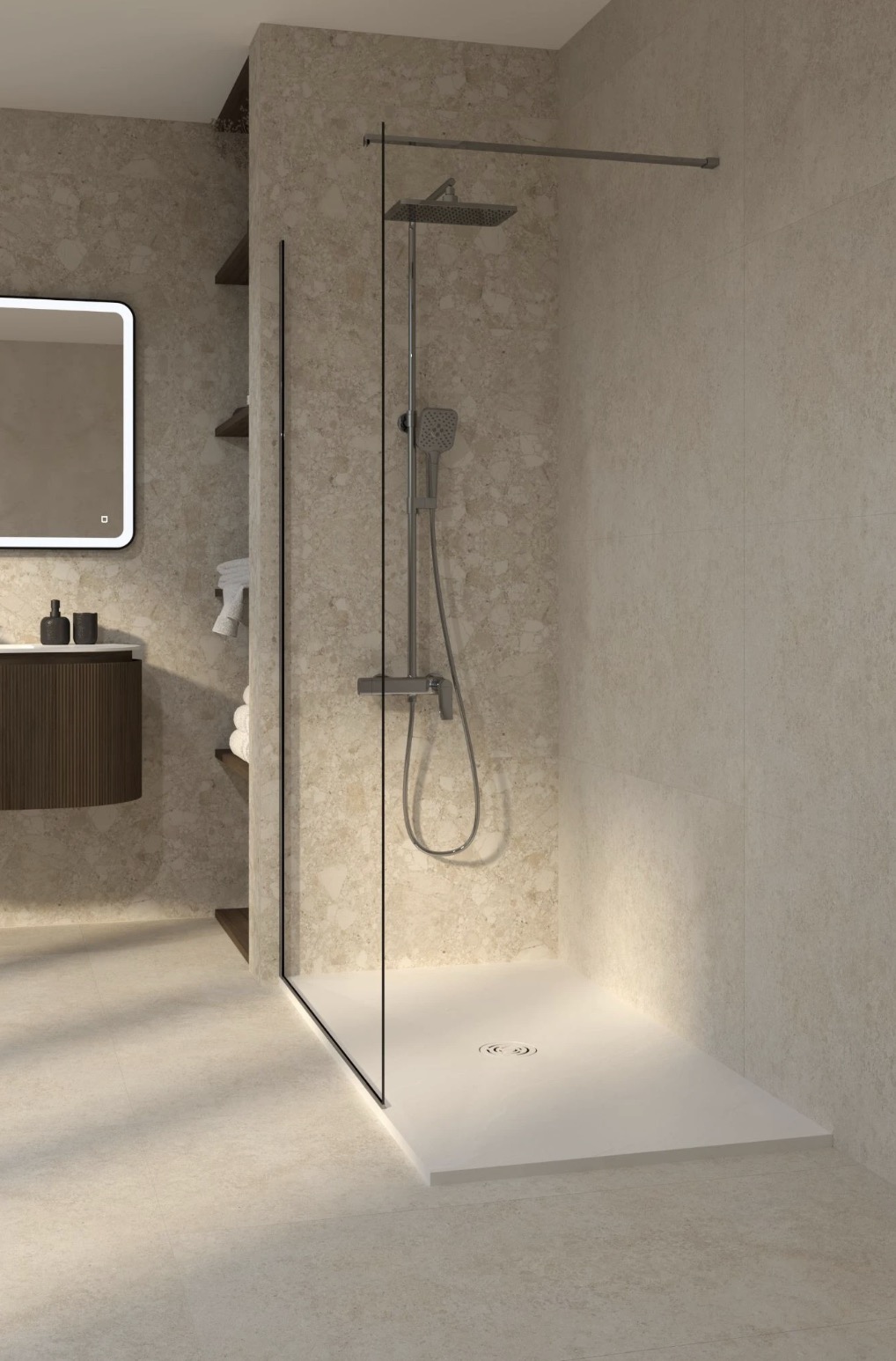 Dusche statt Wanne: Nahtlose Übergänge Dusche statt Wanne: Nahtlose Übergänge